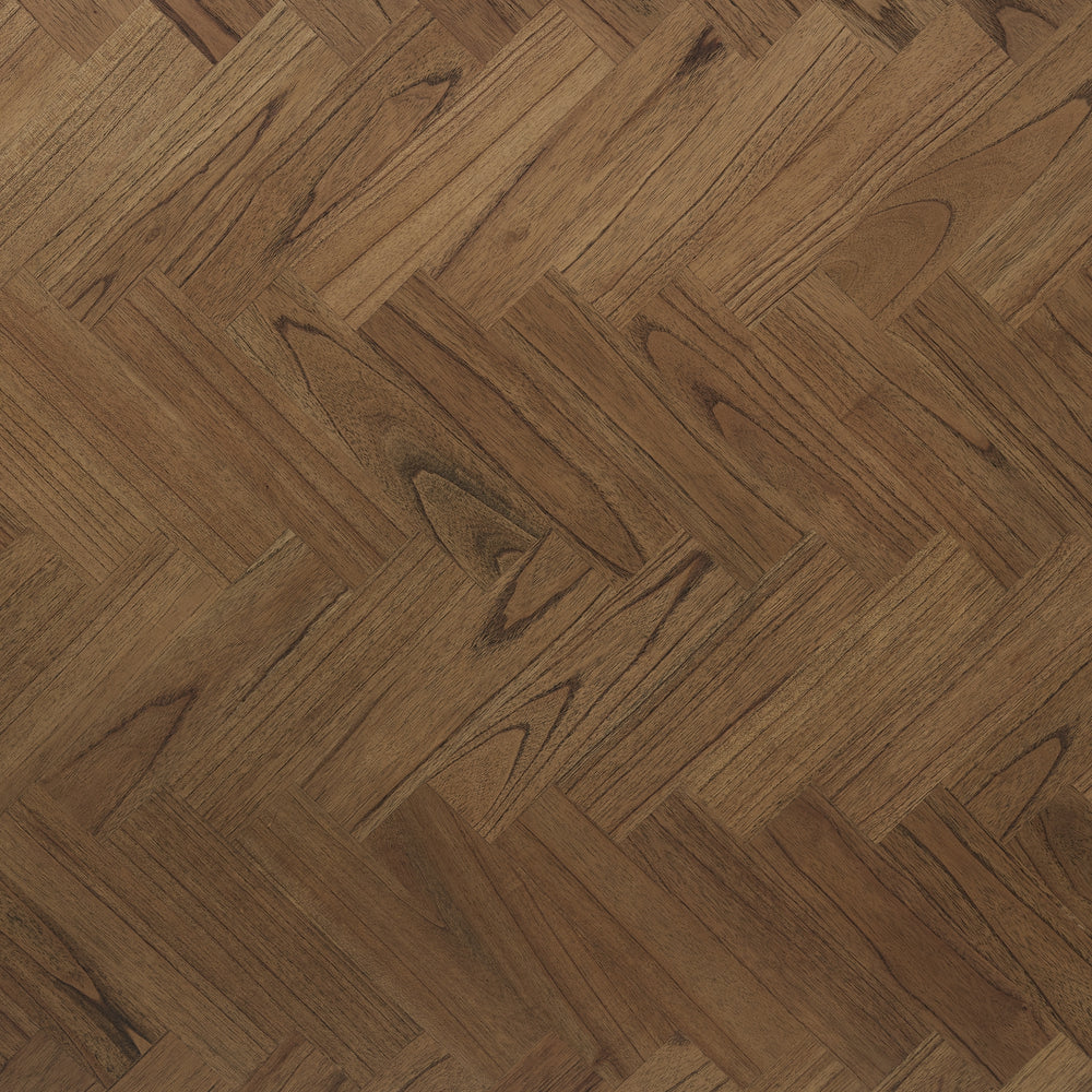 Kingston Herringbone 86" Dining Table - Hazelnut Brown - view 9