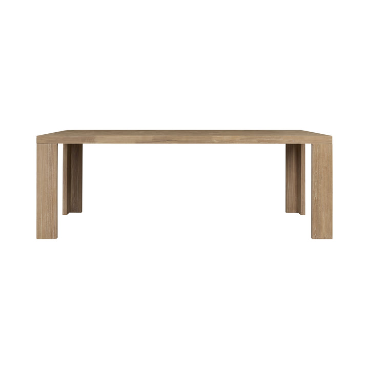 Kingston Herringbone 86" Dining Table - Light Natural - view 5