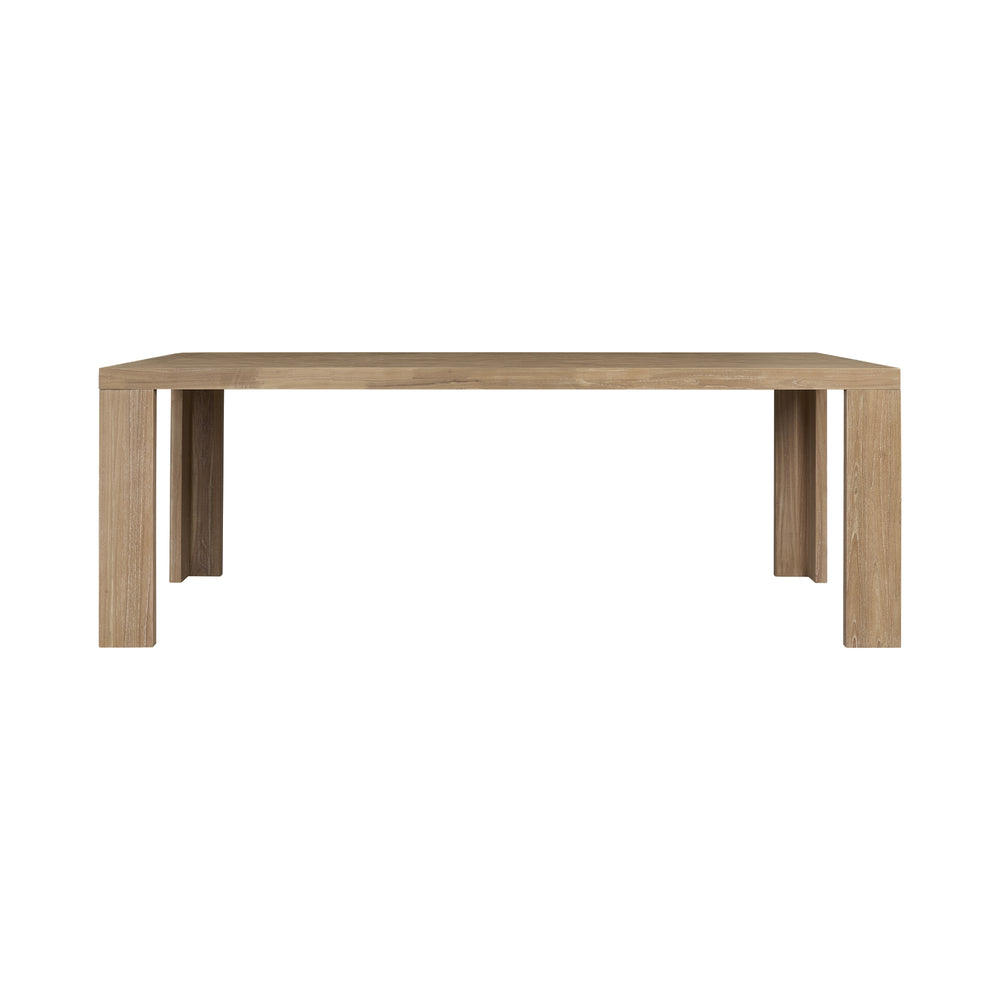 Kingston Herringbone 86" Dining Table - Light Natural - view 5