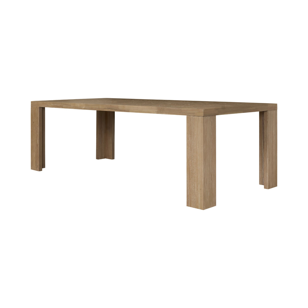 Kingston Herringbone 86" Dining Table - Light Natural