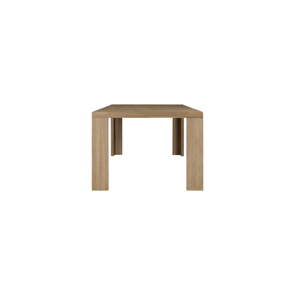 Kingston Herringbone 86" Dining Table - Light Natural - view 6