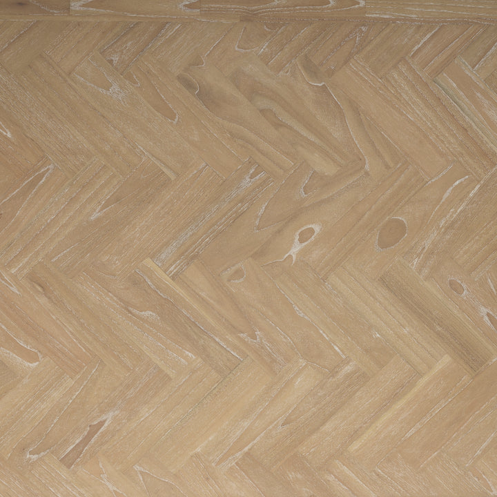 Kingston Herringbone 86" Dining Table - Light Natural - view 9