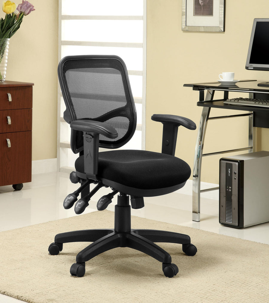Coaster Furniture 800019 Rollo Upholstered Adjustable Ergonomic Office Chair Black