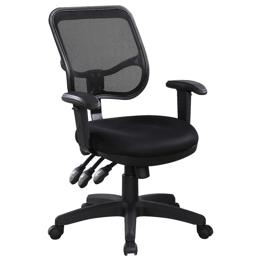 Coaster Furniture 800019 Rollo Upholstered Adjustable Ergonomic Office Chair Black