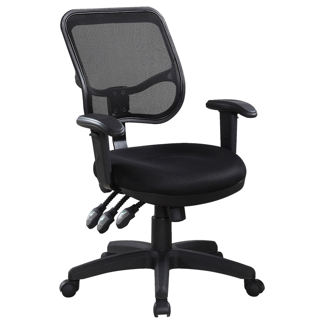 Coaster Furniture 800019 Rollo Upholstered Adjustable Ergonomic Office Chair Black