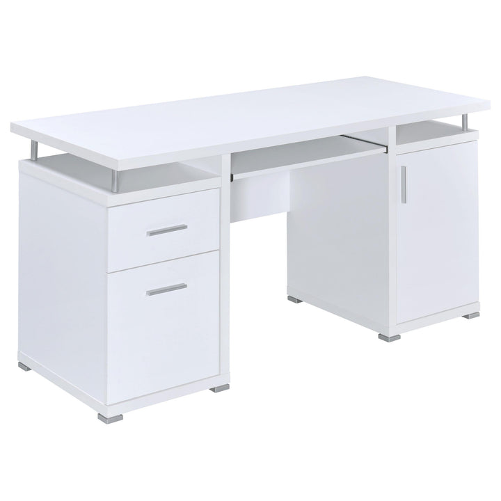 Coaster Furniture 800108 Tracy 55-inch 2-drawer Office Computer Desk White