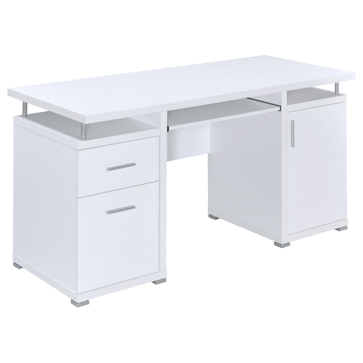 Tracy - 2-Drawer Office Computer Desk - White