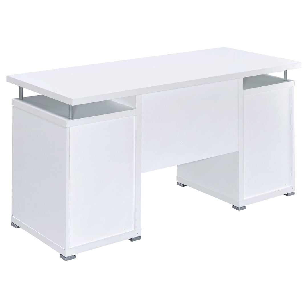 Coaster Furniture 800108 Tracy 55-inch 2-drawer Office Computer Desk White