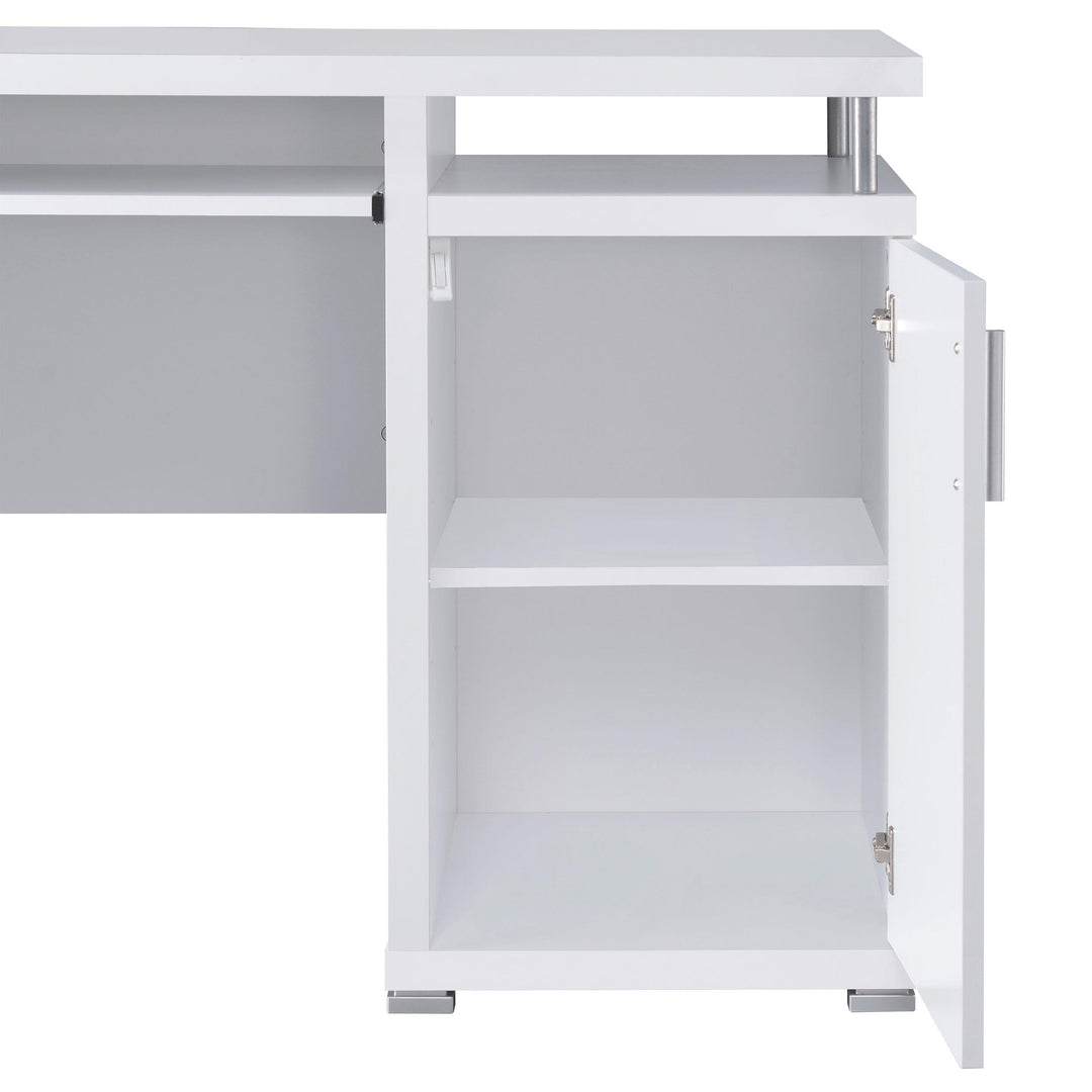 Coaster Furniture 800108 Tracy 55-inch 2-drawer Office Computer Desk White