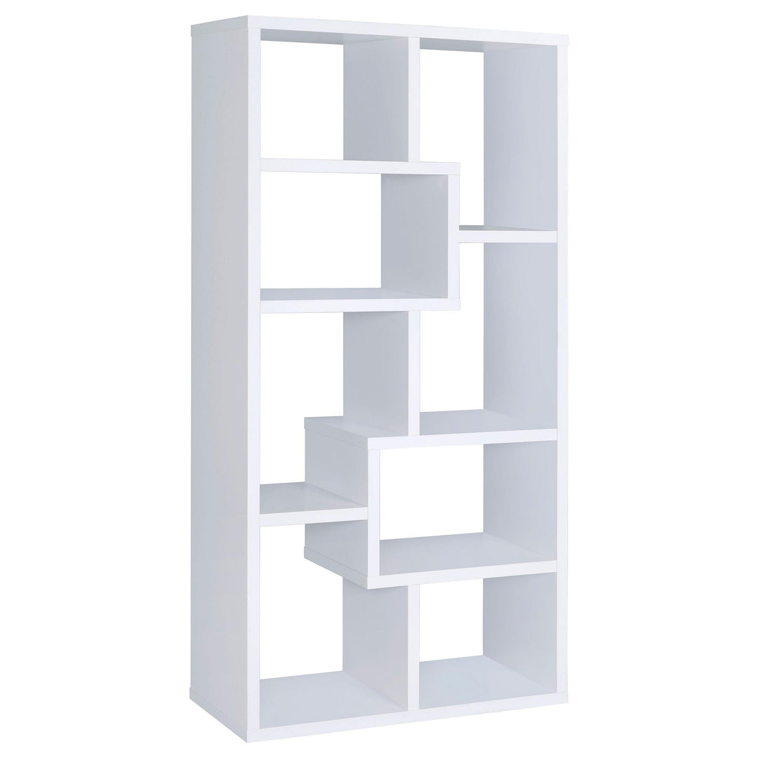 Coaster Furniture 800136 Theo 71-inch 7-shelf Bookshelf White