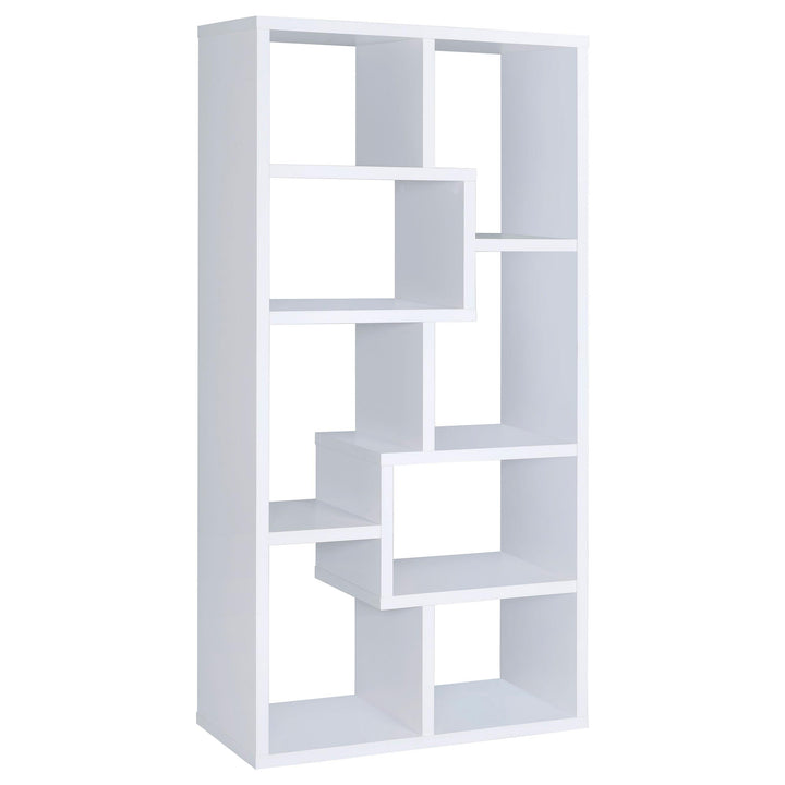 Coaster Furniture 800136 Theo 71-inch 7-shelf Bookshelf White
