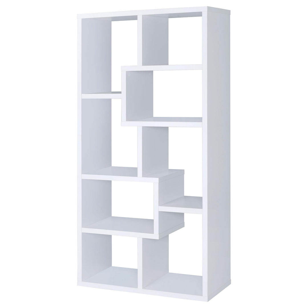 Coaster Furniture 800136 Theo 71-inch 7-shelf Bookshelf White