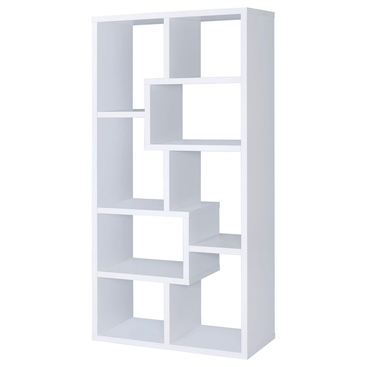 Coaster Furniture 800136 Theo 71-inch 7-shelf Bookshelf White