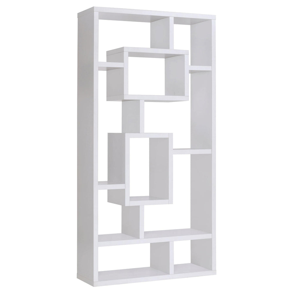 Coaster Furniture 800157 Corey 71-inch 8-shelf Bookshelf White