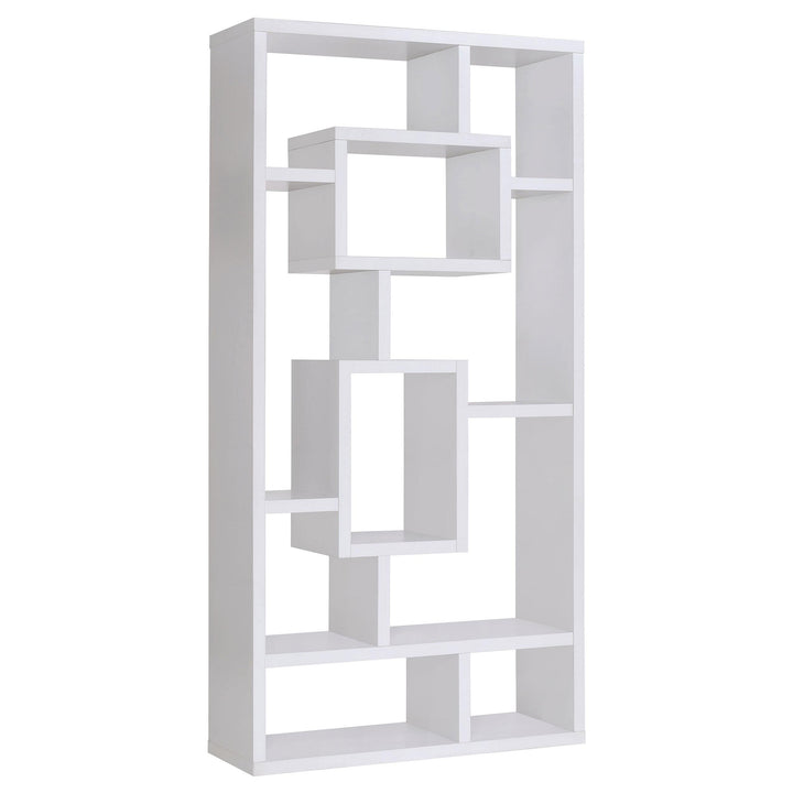 Coaster Furniture 800157 Corey 71-inch 8-shelf Bookshelf White