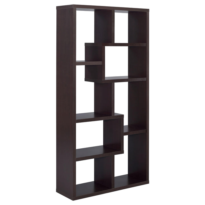 Coaster Furniture 800264 Theo 71-inch 7-shelf Bookshelf Cappuccino