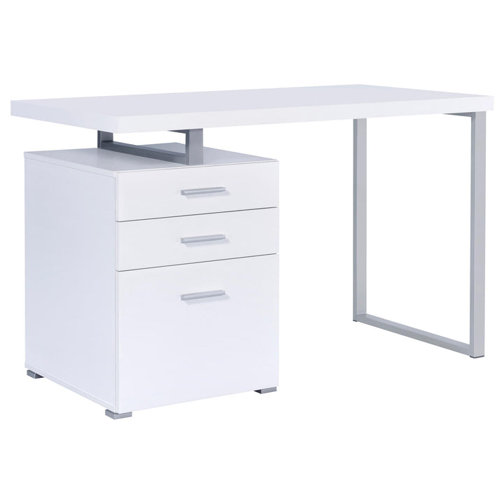Coaster Furniture 800325 Brennan 47-inch 3-drawer Office Computer Desk White