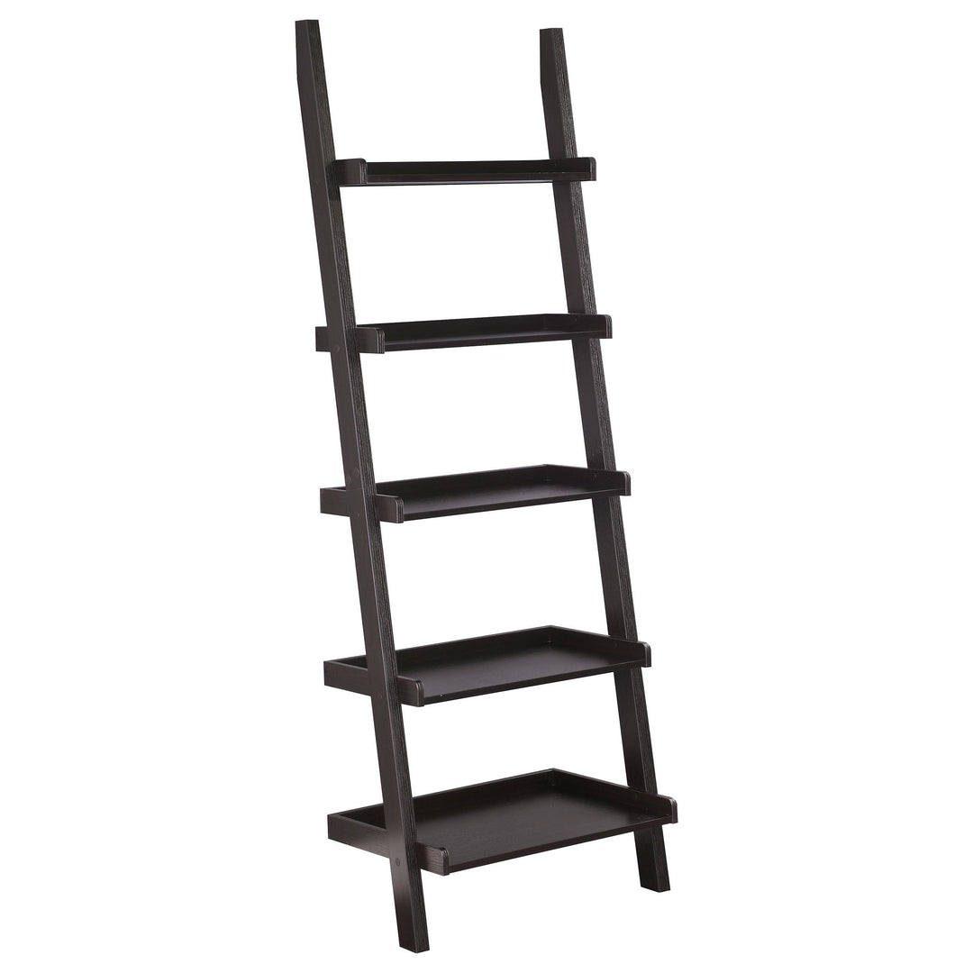 Coaster Furniture 800338 Colella 72-inch 5-shelf Ladder Bookshelf Cappuccino