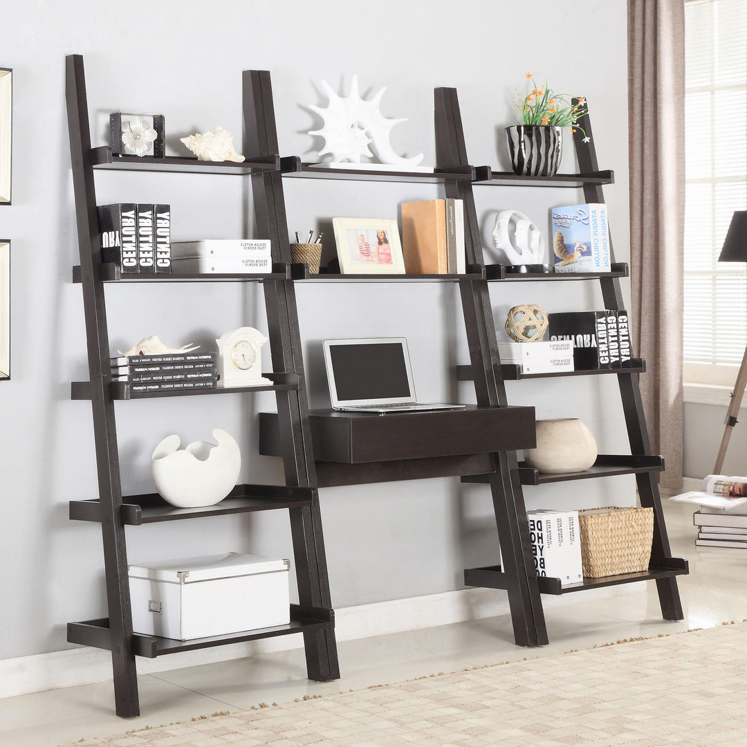 Coaster Furniture 800338 Colella 72-inch 5-shelf Ladder Bookshelf Cappuccino
