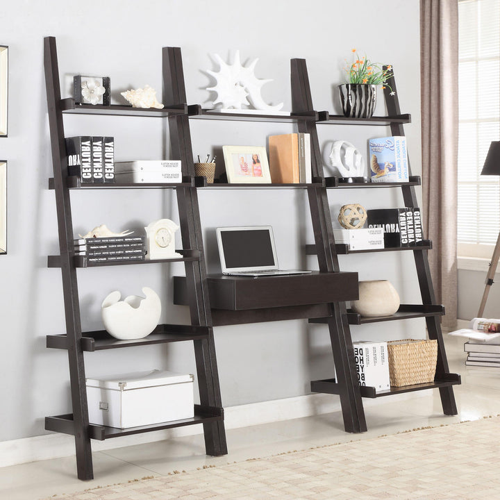 Coaster Furniture 800338 Colella 72-inch 5-shelf Ladder Bookshelf Cappuccino