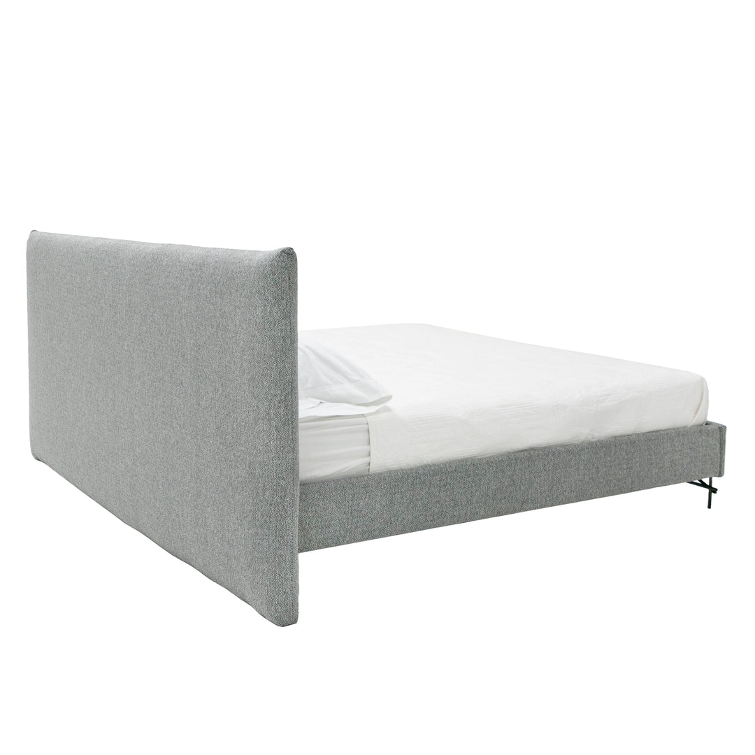 Aria - Italian Modern Grey Fabric Bed