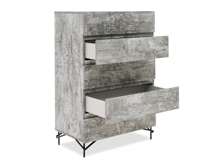Aria - Italian Modern Multi Grey with texture Chest - View 3