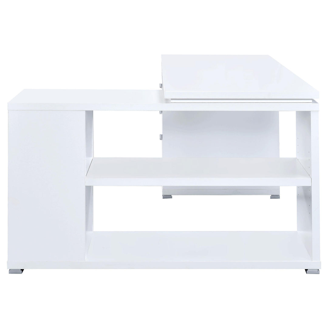 Coaster Furniture 800516 Yvette 60-inch 3-drawer L-Shape Computer Desk White