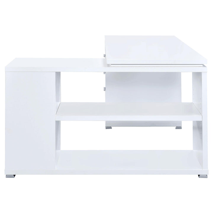 Coaster Furniture 800516 Yvette 60-inch 3-drawer L-Shape Computer Desk White