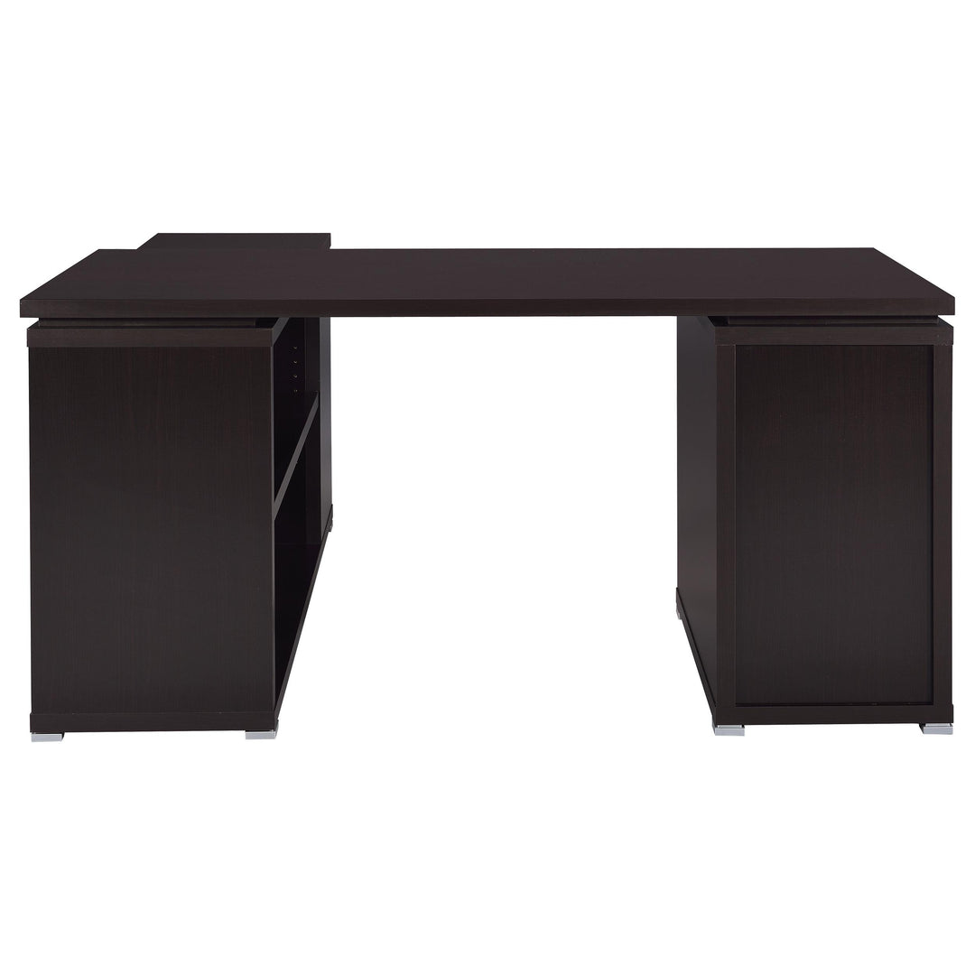 Coaster Furniture 800517 Yvette 60-inch 3-drawer L-Shape Computer Desk Cappuccino