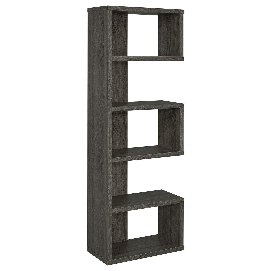 Coaster Furniture 800552 Joey 71-inch 5-shelf Bookshelf Weathered Grey