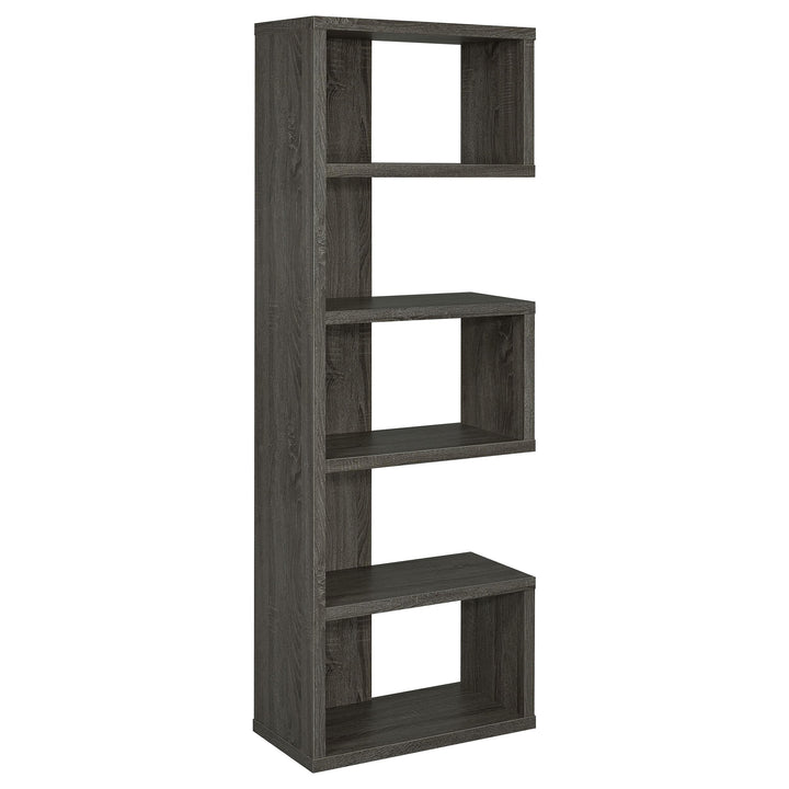 Coaster Furniture 800552 Joey 71-inch 5-shelf Bookshelf Weathered Grey