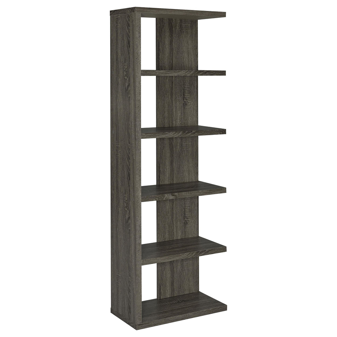 Coaster Furniture 800553 Harrison 71-inch 5-shelf Bookshelf Weathered Grey