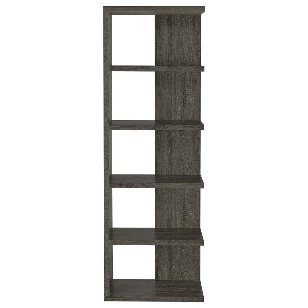 Coaster Furniture 800553 Harrison 71-inch 5-shelf Bookshelf Weathered Grey
