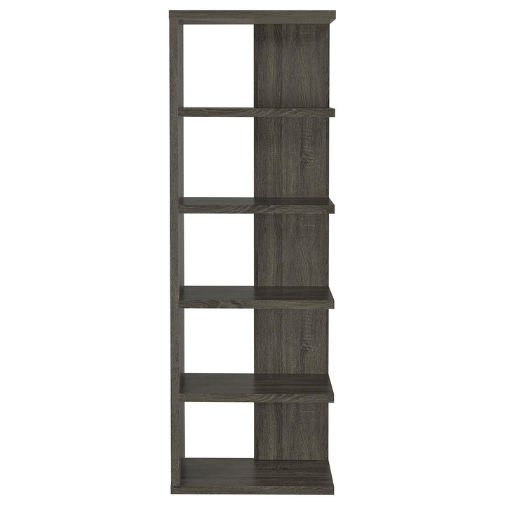 Coaster Furniture 800553 Harrison 71-inch 5-shelf Bookshelf Weathered Grey