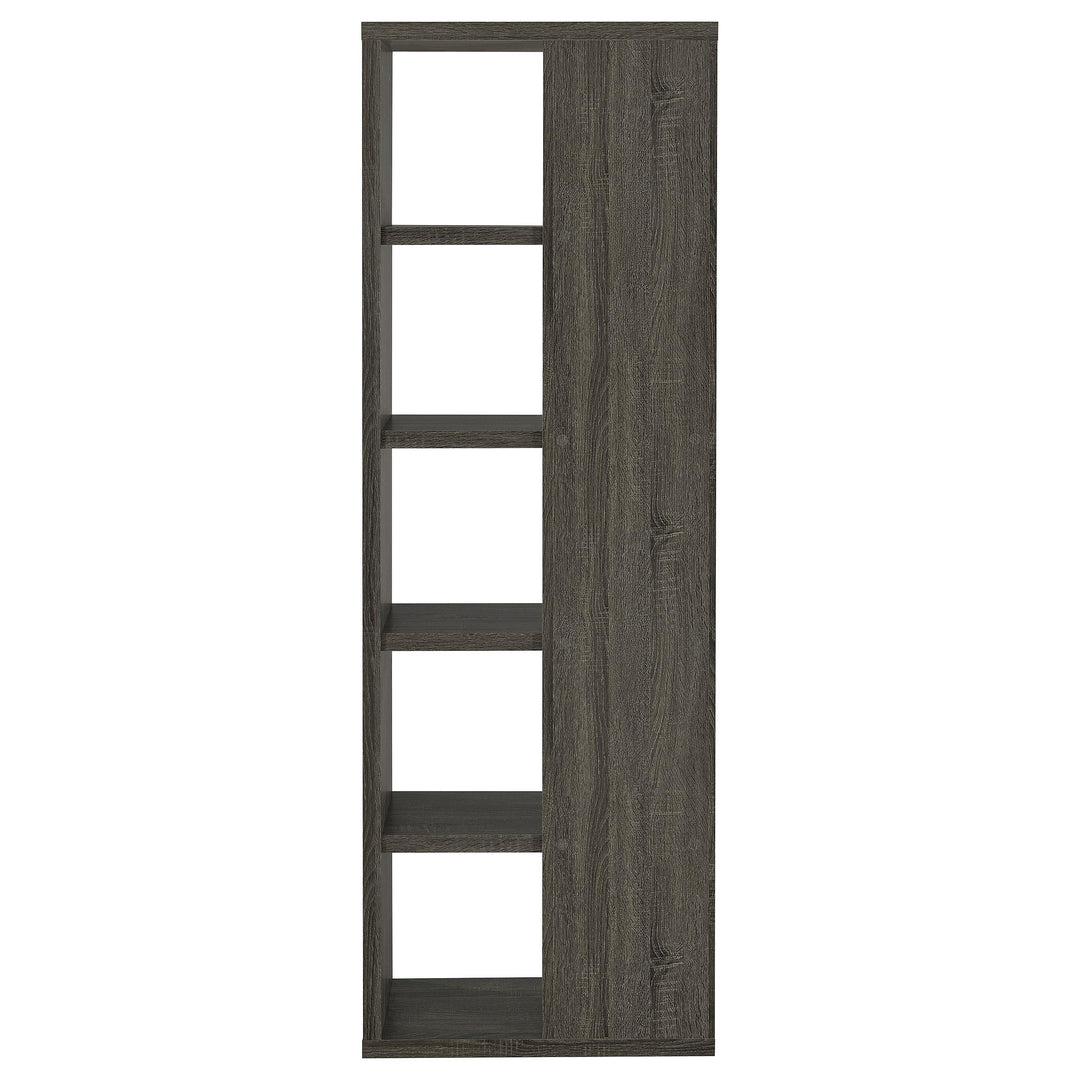 Coaster Furniture 800553 Harrison 71-inch 5-shelf Bookshelf Weathered Grey