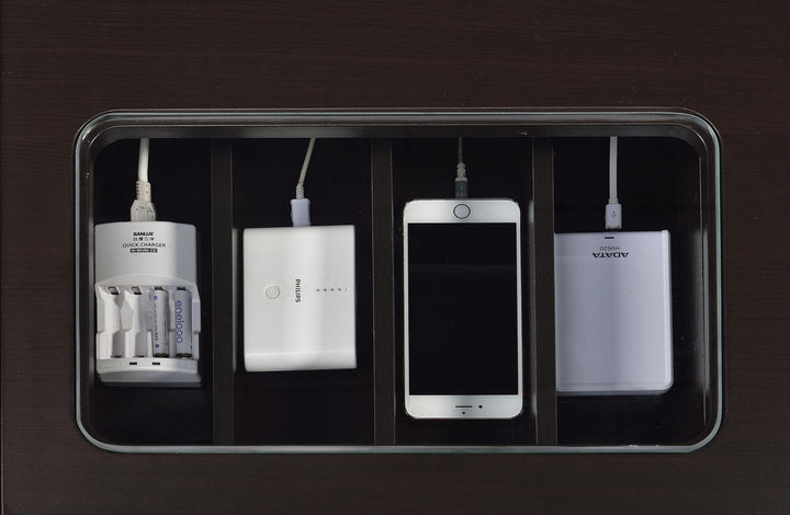 Coaster Furniture 800702 Halston 47-inch 2-drawer Office Desk with Cabinet Cappuccino