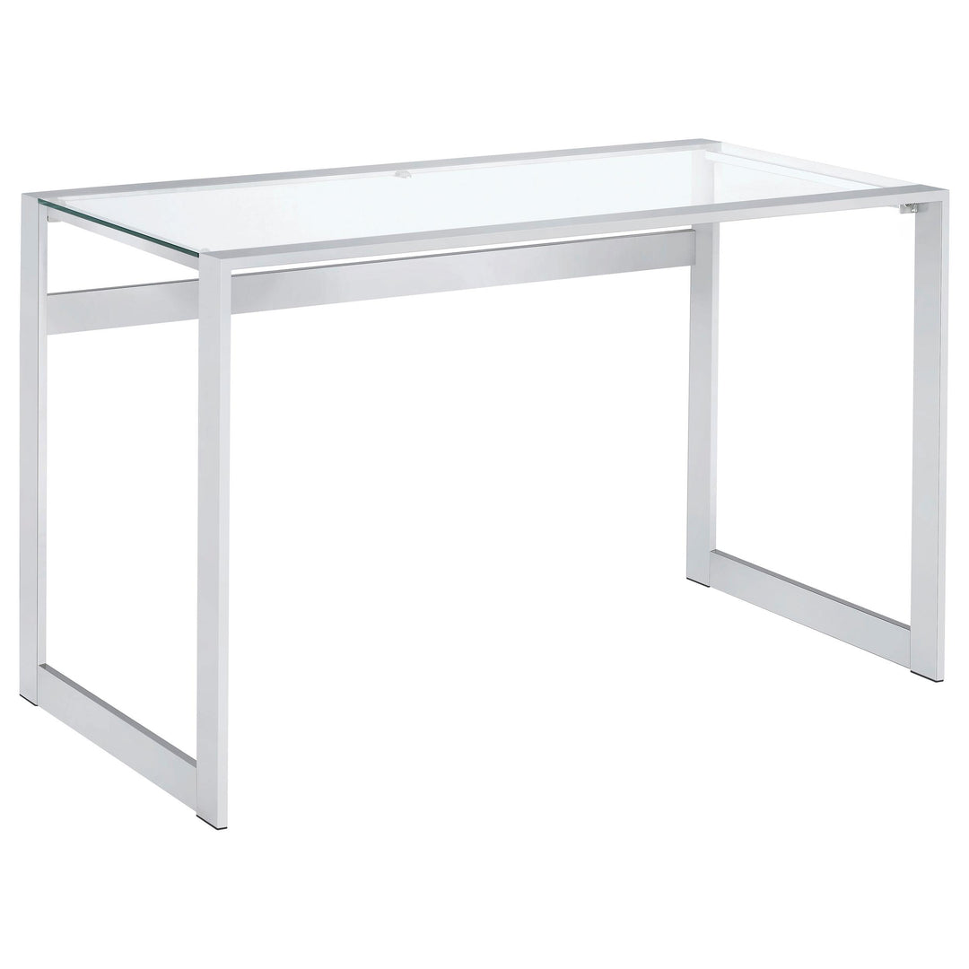 Coaster Furniture 800746 Hartford 47-inch Glass Top Writing Desk Chrome