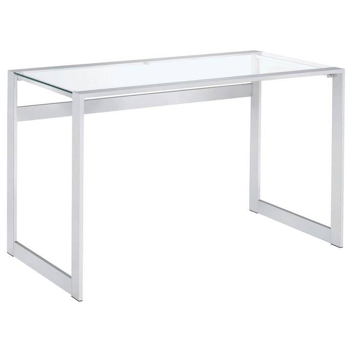 Coaster Furniture 800746 Hartford 47-inch Glass Top Writing Desk Chrome