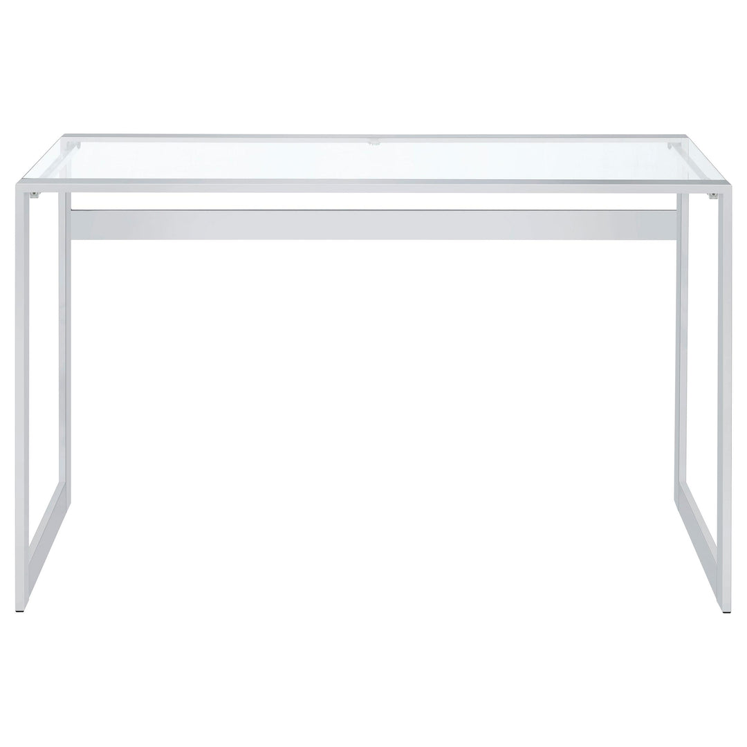 Coaster Furniture 800746 Hartford 47-inch Glass Top Writing Desk Chrome