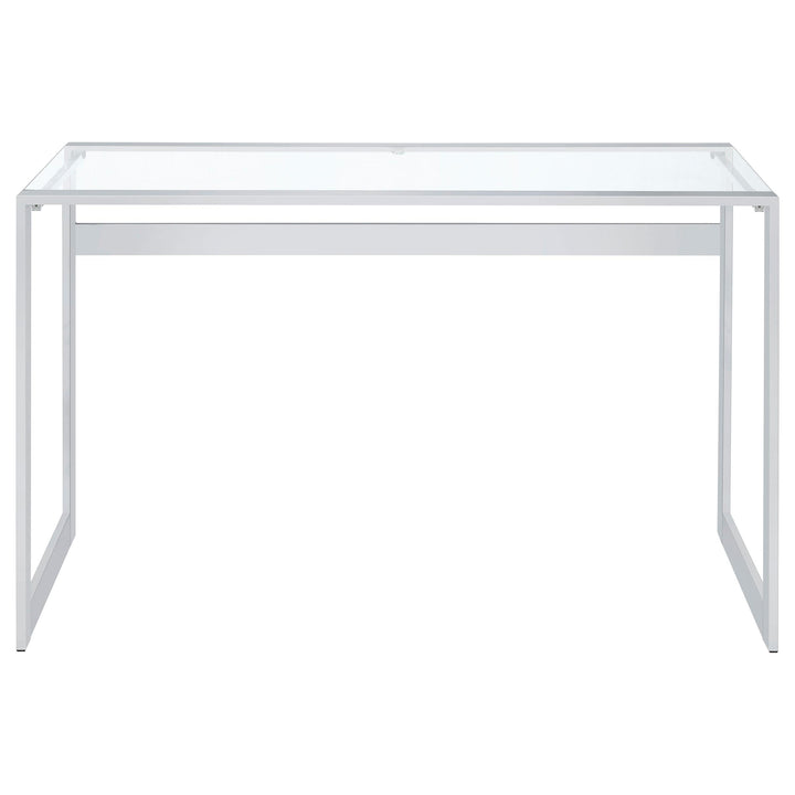 Coaster Furniture 800746 Hartford 47-inch Glass Top Writing Desk Chrome