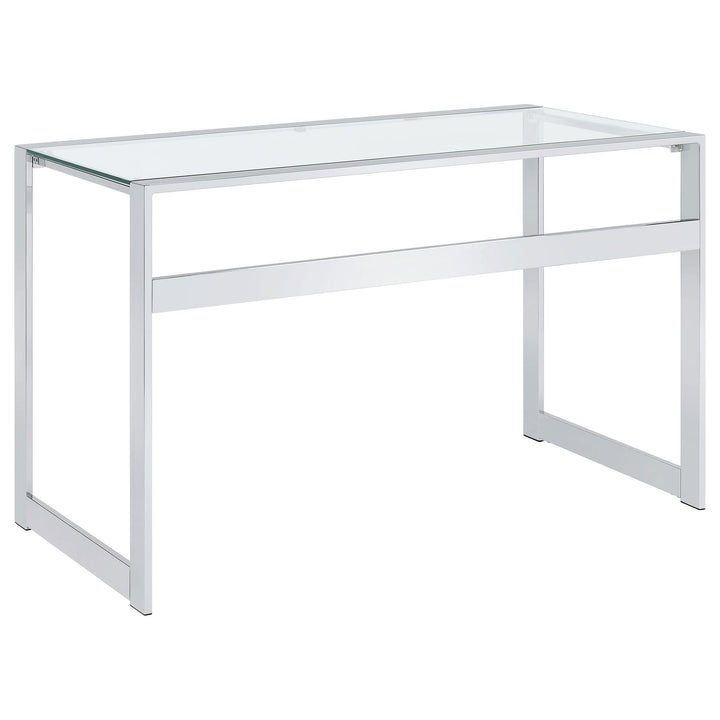 Coaster Furniture 800746 Hartford 47-inch Glass Top Writing Desk Chrome