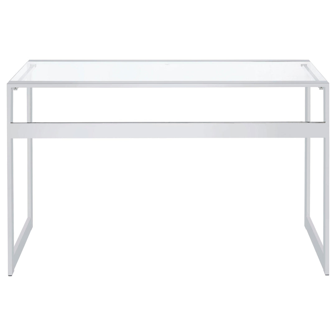 Coaster Furniture 800746 Hartford 47-inch Glass Top Writing Desk Chrome