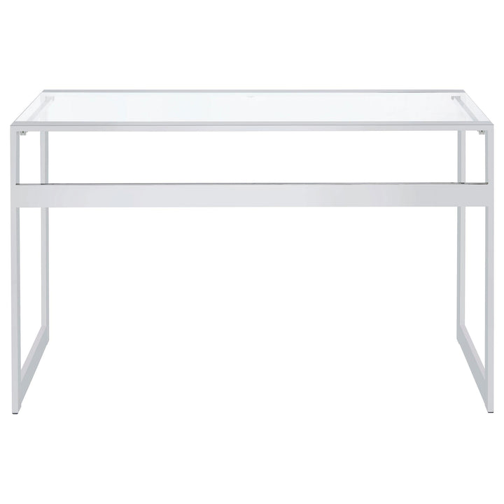 Coaster Furniture 800746 Hartford 47-inch Glass Top Writing Desk Chrome