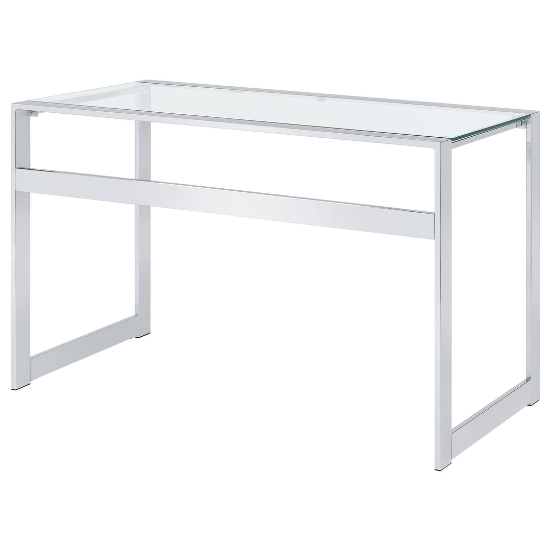 Coaster Furniture 800746 Hartford 47-inch Glass Top Writing Desk Chrome