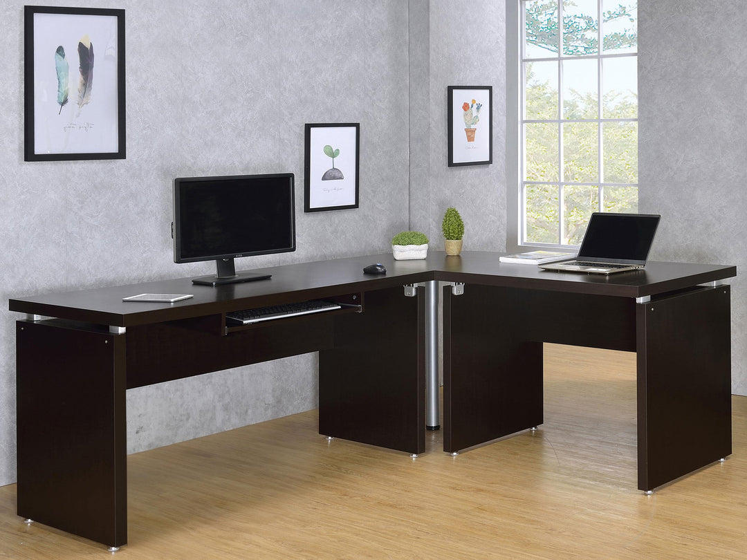 Coaster Furniture 800891 Skylar 55-inch Computer Desk with Keyboard Drawer Cappuccino
