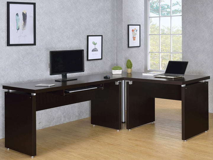 Coaster Furniture 800891 Skylar 55-inch Computer Desk with Keyboard Drawer Cappuccino