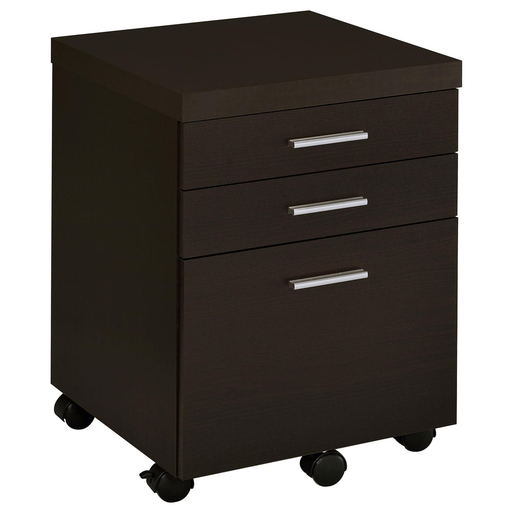 Coaster Furniture 800894 Skylar 3-drawer Home Office Mobile File Cabinet Cappuccino