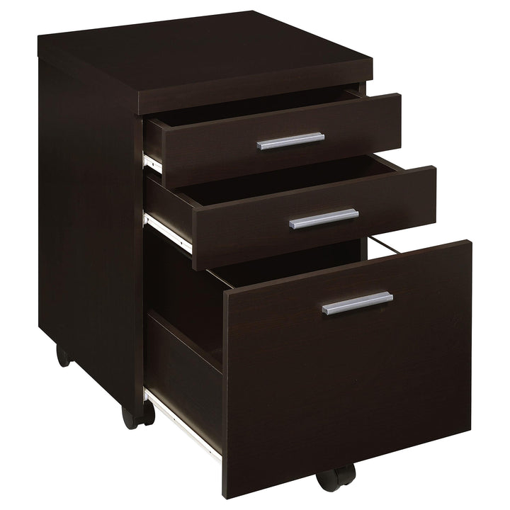 Coaster Furniture 800894 Skylar 3-drawer Home Office Mobile File Cabinet Cappuccino
