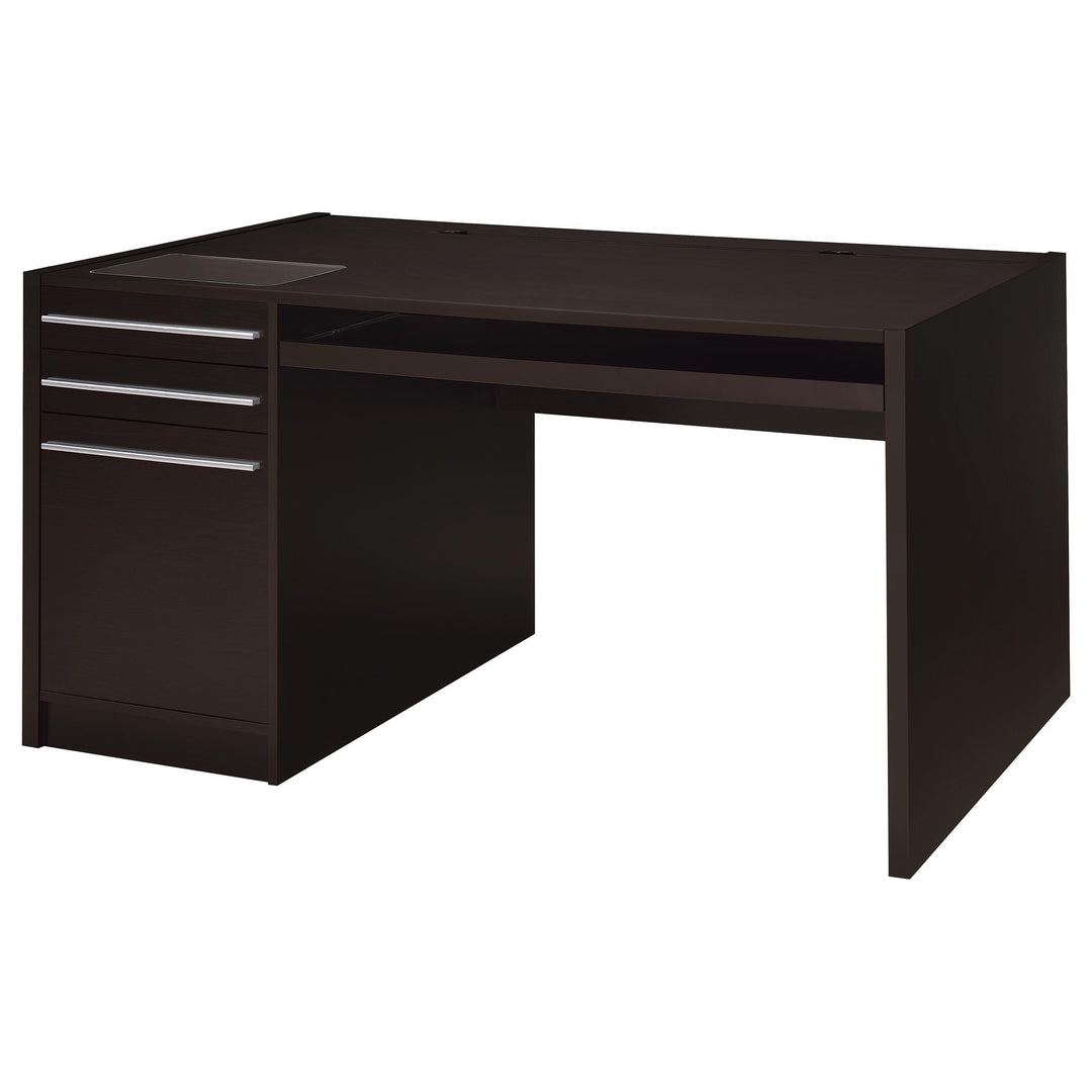 Coaster Furniture 800982 Halston 60-inch 3-drawer Office Computer Desk Cappuccino