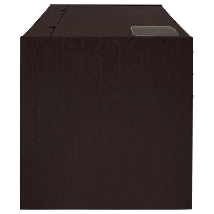 Coaster Furniture 800982 Halston 60-inch 3-drawer Office Computer Desk Cappuccino